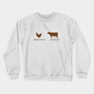 Chicken Lover Cow Lover Crewneck Sweatshirt